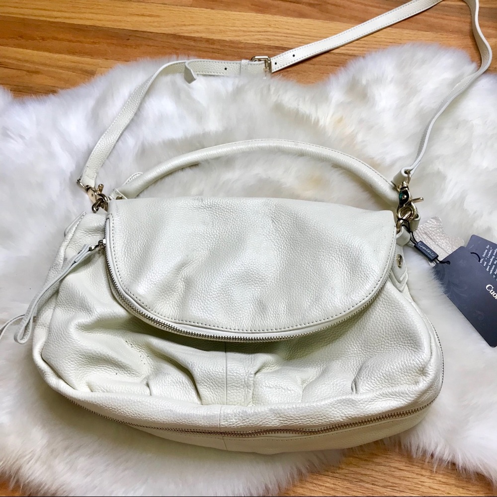 Coure & Pelle beige satchel